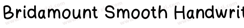 Bridamount Smooth Handwritten Font字体转换